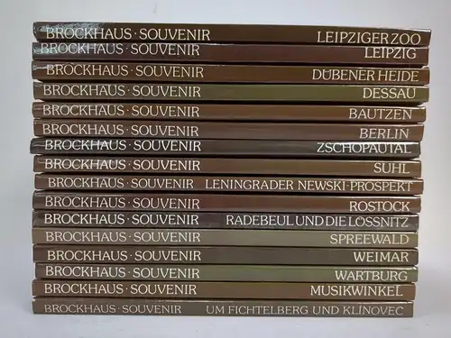 16 Bücher Brockhaus Souvenir: Berlin; Weimar; Spreewald; Leipzig; Bautzen ...