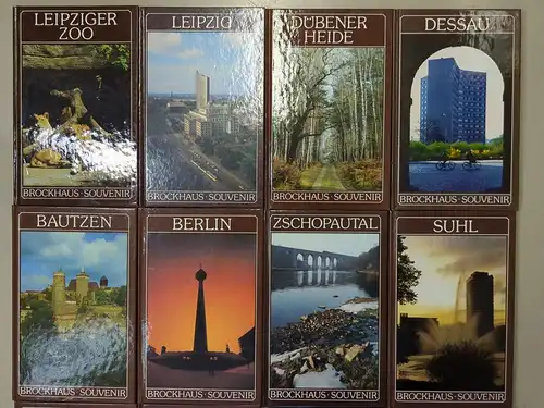 16 Bücher Brockhaus Souvenir: Berlin; Weimar; Spreewald; Leipzig; Bautzen ...