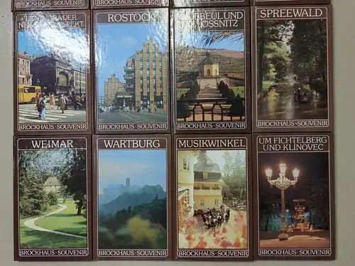 16 Bücher Brockhaus Souvenir: Berlin; Weimar; Spreewald; Leipzig; Bautzen ...