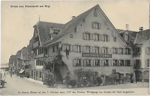 AK Gruss aus Küssnacht am Rigi. ca. 1912, Postkarte. Serien Nr, ca. 1912