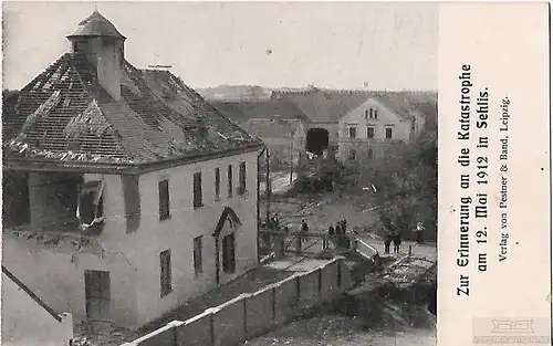 AK Zur Erinnerung an die Katastrophe am 12.Mai 1912 in Sehlis. ca... Postkarte