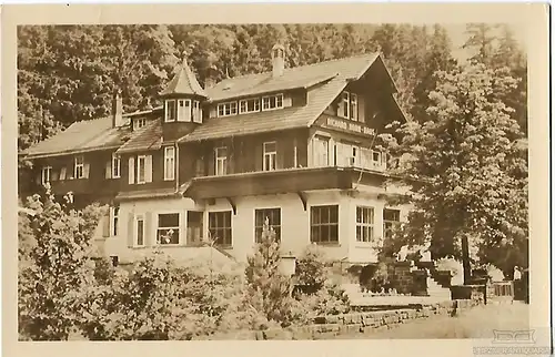AK Tabarz. Thür. Wald. Richard Horn Haus. ca. 1949, Postkarte. Serien Nr