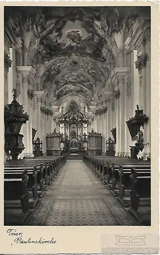 AK Trier. Paulinskirche. ca. 1915, Postkarte. Serien Nr, ca. 1915