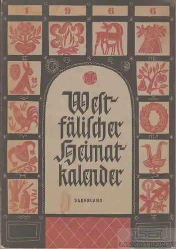 Buch: Westfälischer Heimatkalender, Brockpähler, Wilhelm. 1965, 1966