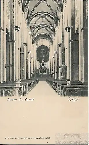 AK Speyer. Inneres des Domes. ca. 1915, Postkarte. Serien Nr, ca. 1915
