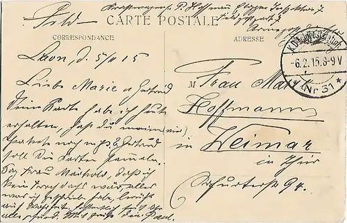 AK Laon. Escaliers de la Gare. E.C.. ca. 1915, Postkarte. Ca. 1915