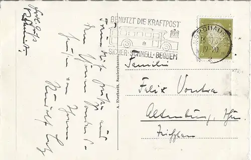 AK Luftkurort Sondershausen. ca. 1932, Postkarte. Ca. 1932, Verlag A. Eberhardt