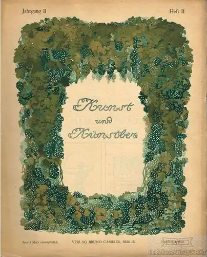 Kunst und Künstler. Jahrgang II , Heft II, Januar 1903, Scheffler, Karl. 1903