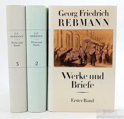 Buch: Werke und Briefe, Rebmann, Georg Friedrich. 3 Bände, 1990, gebraucht, gut