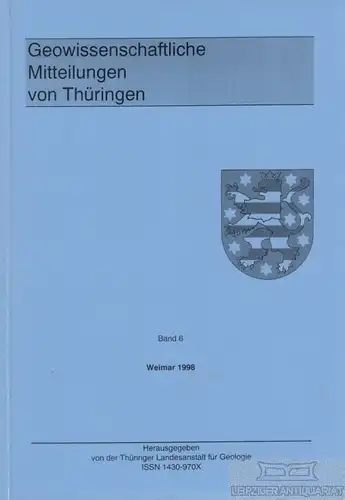 Buch: Geowissenschaftliche Mitteilungen von Thüringen. Band 6, Wiefel, Heinz