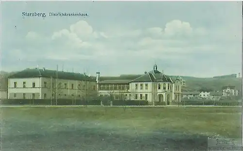 AK Starnberg. Distriktskrankenhaus. ca. 1910, Postkarte. Ca. 1910