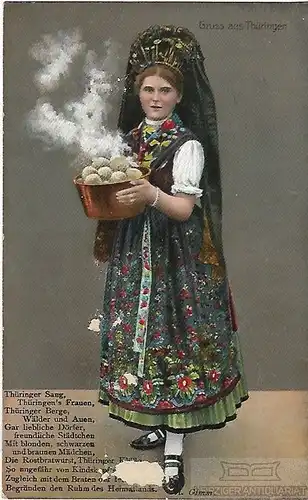 AK Gruss aus Thüringen. ca. 1912, Postkarte. Serien Nr, ca. 1912, gebraucht, gut