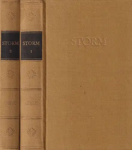 Buch: Storms Werke in zwei Bänden, Storm, Theodor. 2 Bände, 1969, Aufbau, BDK