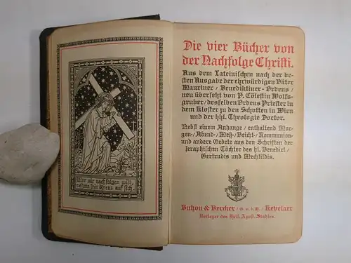 Buch: Die vier Bücher von der Nachfolge Christi, Th. v.  Kempen, Bukon & Bercker