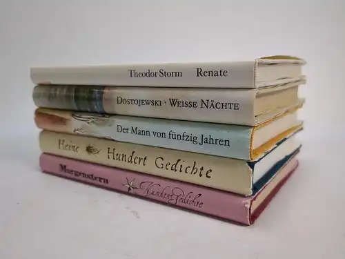 5 Bücher Liebesgeschichten & Gedichte: Heine, Morgenstern, Storm, Goethe ...