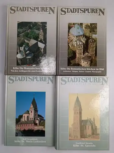4 Bücher Stadtspuren Denkmäler in Köln Bände 1, 3, 18, 19, Kirchen, Bachem Vlg.