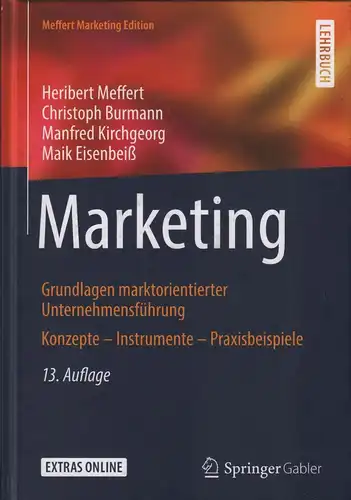 Buch: Marketing, Meffert, Heribert, 2019, gebraucht, sehr gut