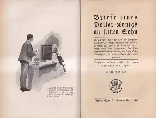 Buch: Briefe eines Dollar-Königs an seinen Sohn, Lorimer, George Horace, 1903