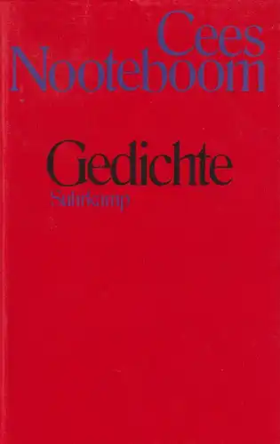Buch: Gedichte, Nooteboom, Cees, 1994, Suhrkamp, gebraucht, sehr gut