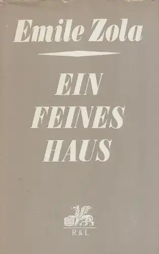 Buch: Ein feines Haus, Zola, Emile. Die Rougon-Macquart, 1971