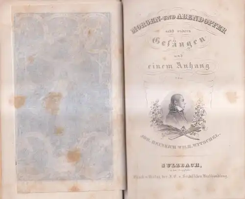 Buch: Morgen- und Abendopfer, Witschel, Johann Heinrich Wilhelm, 1848, Seidel