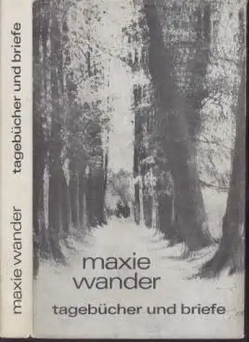 Buch: Tagebücher und Briefe, Wander, Maxie. 1980, Buchverlag Der Morgen