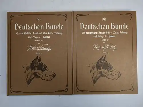 Buch: Die deutschen Hunde 1+2, Richard Strebel, 1986, Kynos, 2 Bände, Reprint