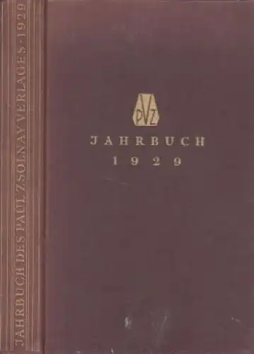 Buch: Jahrbuch Paul Zsolnay Verlag 1929. 1929, Paul Zsolnay Verlag