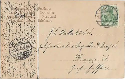 AK Dornburg. Blick vom Vogtstein ca. 1906, Postkarte. Serien Nr, ca. 1906