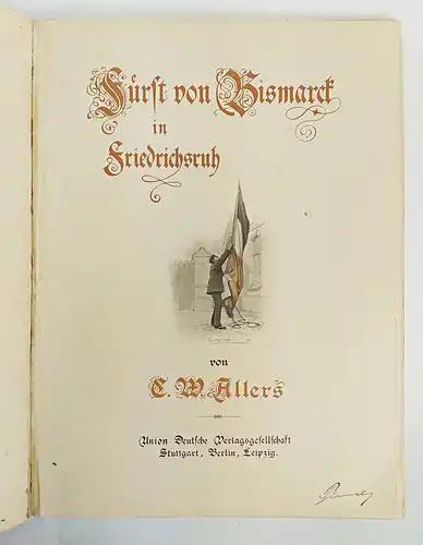 Buch: Fürst von Bismarck in Friedrichsruh. Allers, Christian Wilhelm, 1892