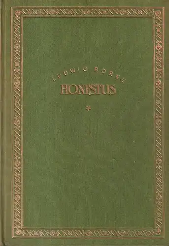 Buch: Honestus. Börne, Ludwig, Eigenbrödler Verlag, gebraucht, gut