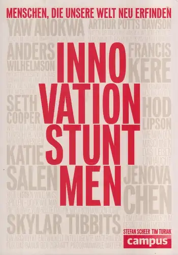 Buch: Innovation Stuntmen, Menschen, die unsere Welt neu erfinden, Scheer, 2013