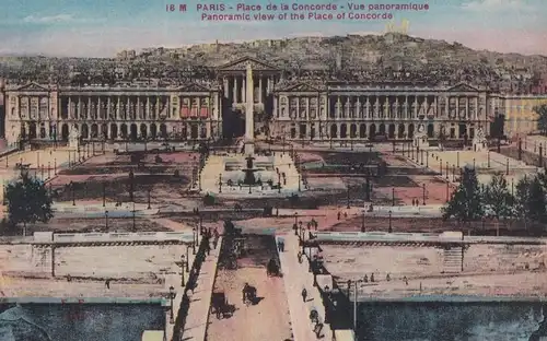 AK Paris. Place de la Concorde. ca. 1930, Postkarte. Ca. 1930, Verlag F. Feury