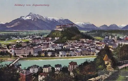 AK Salzburg vom Kapuzinerberg. ca. 1925, Postkarte. Serien Nr, ca. 1925