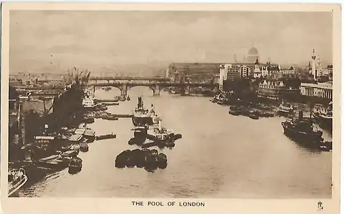 AK The Pool of London. ca. 1906, Postkarte. Serien Nr, ca. 1906, gebraucht, gut