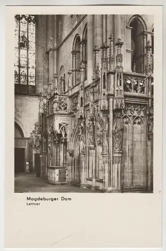 AK Magdeburger Dom, Lettner, ca. 1955, Gebr. Garloff, Postkarte, ungelaufen