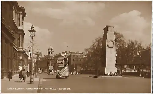 AK London. Cenotaph and Whitehall Judges. ca. 1906, Postkarte. Ca. 1906