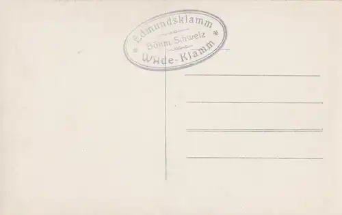 AK Edmundsklamm. Wehr. Böhm. Schweiz. ca. 1920, Postkarte. Ca. 1920