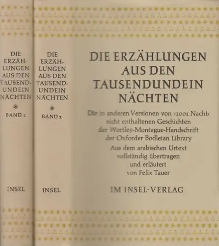 Buch: Die Erzählungen aus den Tausendundein Nächten, Tauer, Felix. 1983