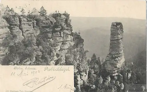 AK Prebischtor. Böhm Schweiz. ca. 1902, Postkarte. Serien Nr, ca. 1902