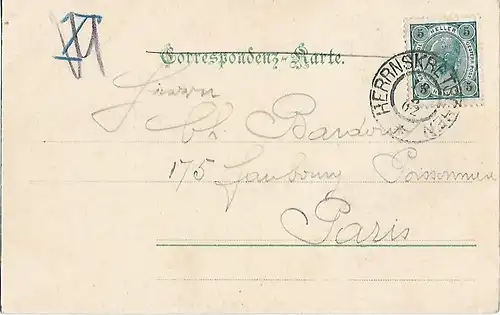 AK Prebischtor. Böhm Schweiz. ca. 1902, Postkarte. Serien Nr, ca. 1902