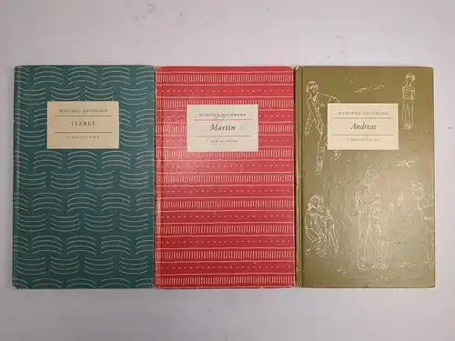 3 Bücher Manfred Hausmann: Isabel / Martin / Andreas, Bertelsmann, 3 Bände