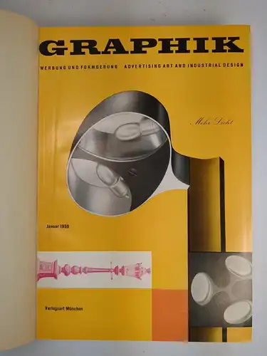 12 Hefte Graphik 12. Jahrgang 1959 Heft 1-12 (komplett), Karl Thiemig Verlag