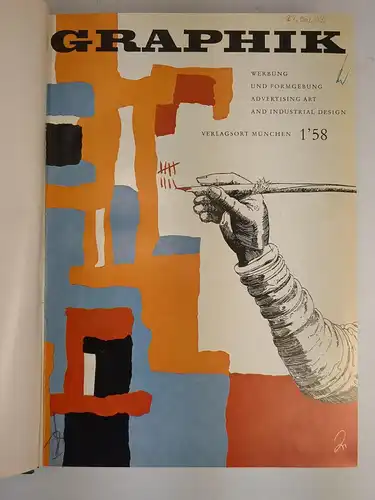 12 Hefte Graphik 11. Jahrgang 1958 Heft 1-12 (komplett), Karl Thiemig Verlag