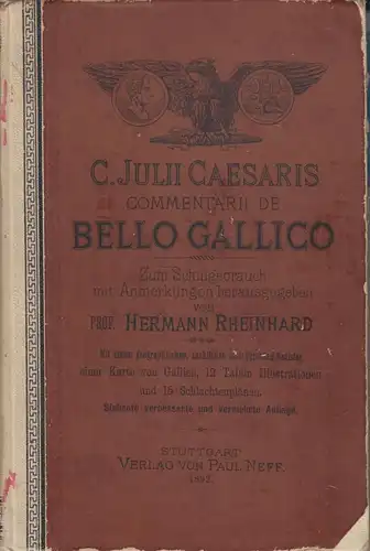 Buch: Comentarii de Bello Gallico, Caesar, Gaius Julius, 1892, gebraucht , gut