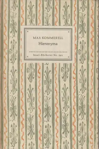 Insel-Bücherei 591, Hieronyma, Kommerell, Max, 1954, Insel-Verlag, gebraucht gut
