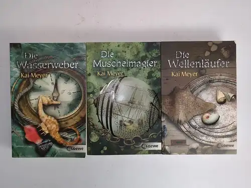 Buch: Die Wellenläufer-Trilogie, Kai Meyer, Loewe, 3 Bände, Muschel, Wasser