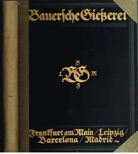 Buch: Hauptprobe in gedrängter Form der Bauerschen Gießerei, Frankfurt am Main