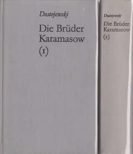Buch: Die Brüder Karamasow, Dostojewski, Fjodor, 2 Bände, 1973, Reclam, gut