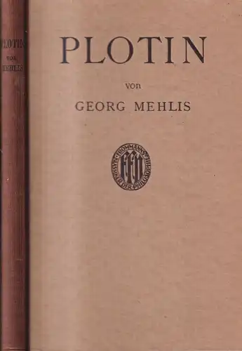 Buch: Plotin, Mehlis, Georg. Frommanns Klassiker der Philosophie, 1924